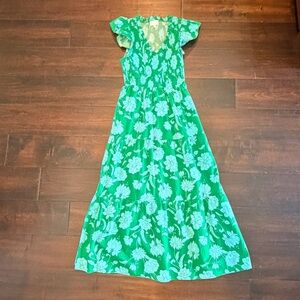 Sugarlips Emerald Smocked Blouse